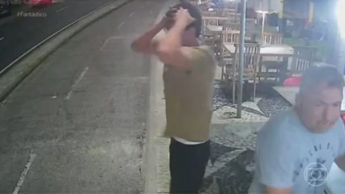 Câmera registra reação de Bruno de Luca ao acidente de Kayky